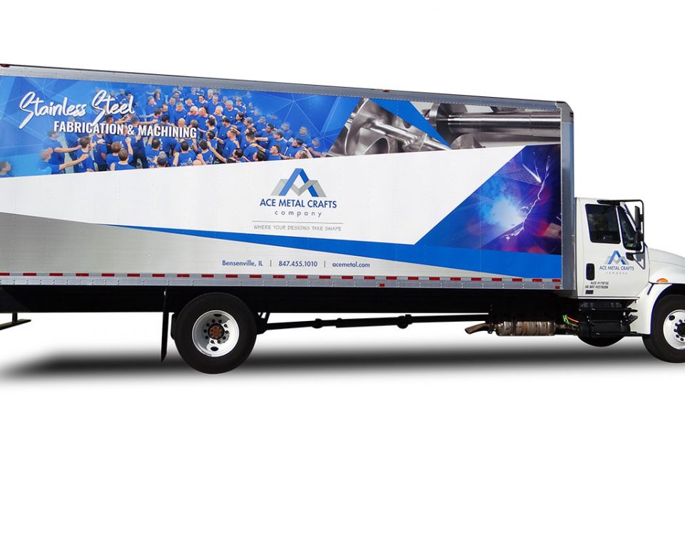 Ace Metal Crafts Company branded truck