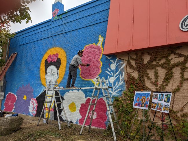 Frida Kahlo Mural by Geoff Bevington 