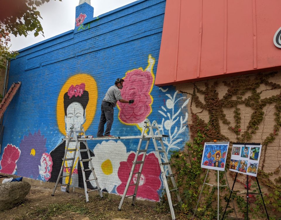 Frida Kahlo Mural by Geoff Bevington