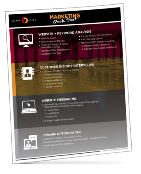 Marketing Quick Start guide