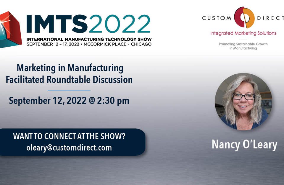 IMTS 2022 Promo image with event details