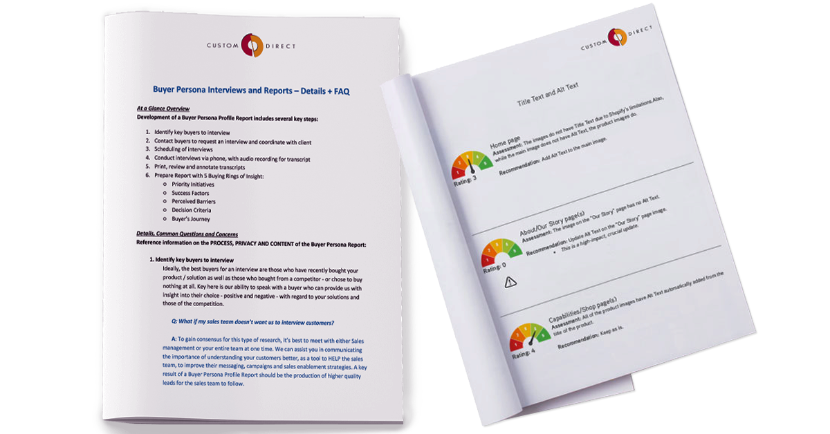 Discovery - Marketing Strategy - Custom Direct, Inc.