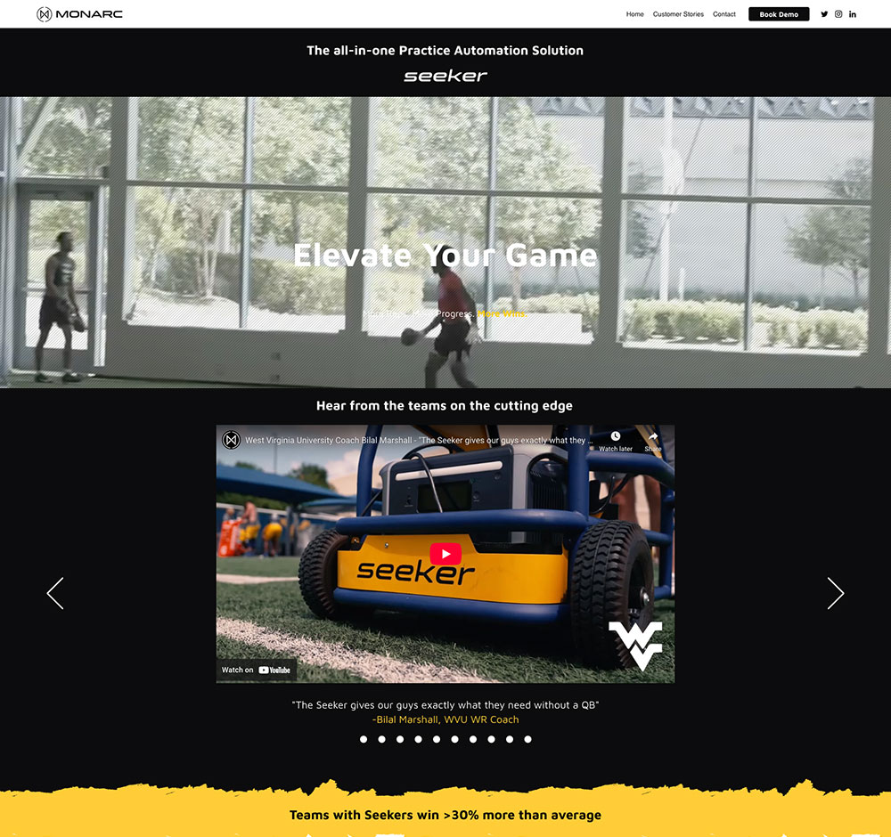 Monarc Sport Old Website