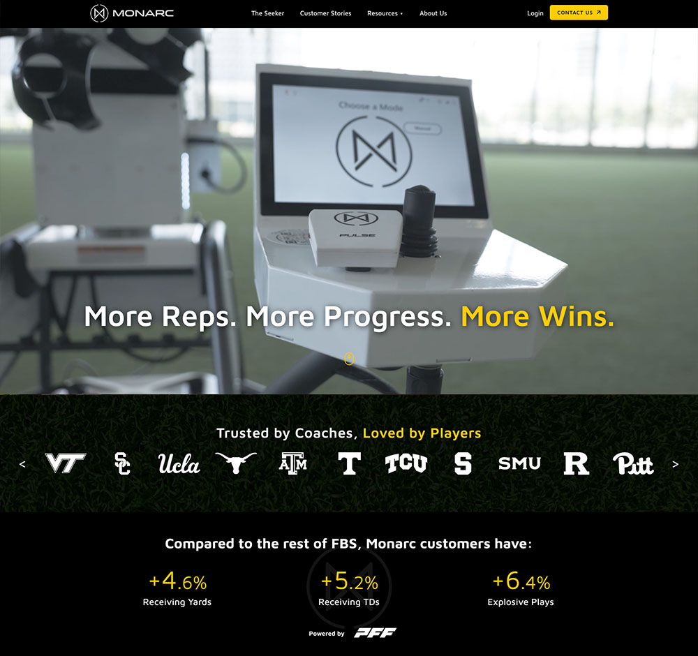 Monarc Sport New Website